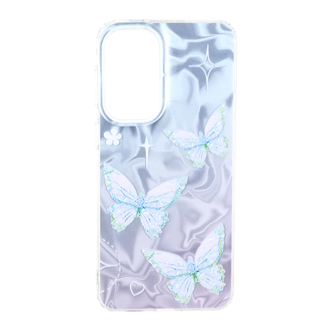 قاب Silver Cloud دور ژله ای طرح دار Samsung Galaxy A57 - کد 299